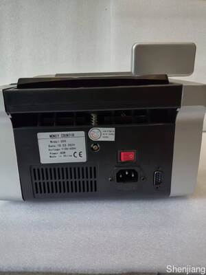 Máy đếm tiền và phát hiện tiền giả JUNUO C05 màu đen có màn hình LED