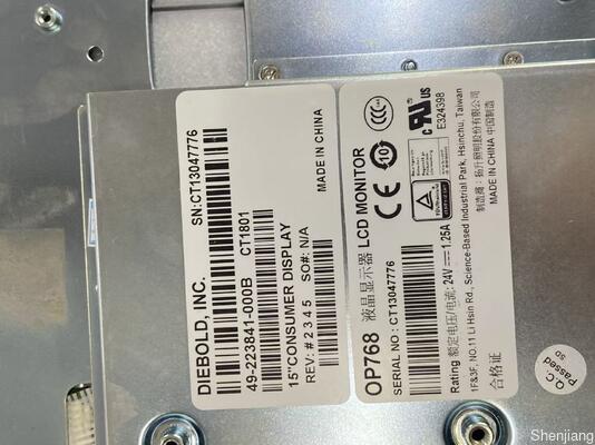 Bộ phận ATN Diebold mới DB Bộ phận ATM Diebold LCD Màn hình tiêu dùng 15 inch 49-223841-000B 49223841000B