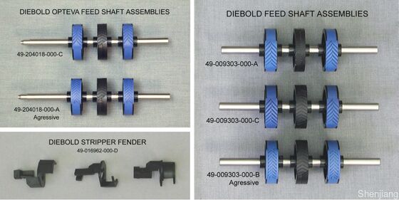 Các bộ phận máy ATM gốc mới Diebold Diebold Opteva 2.0 Cánh nạp 49204018000d 49-204018-000d cao su