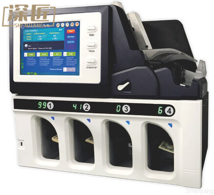 Shenjiang Multi Currency 4+1 Máy phân loại thể dục tiền giấy Máy phân loại tiền mặt