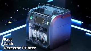 Máy dò tiền giấy đa tiền tệ cầm tay SJ668 có máy in & bảo hành trọn đời